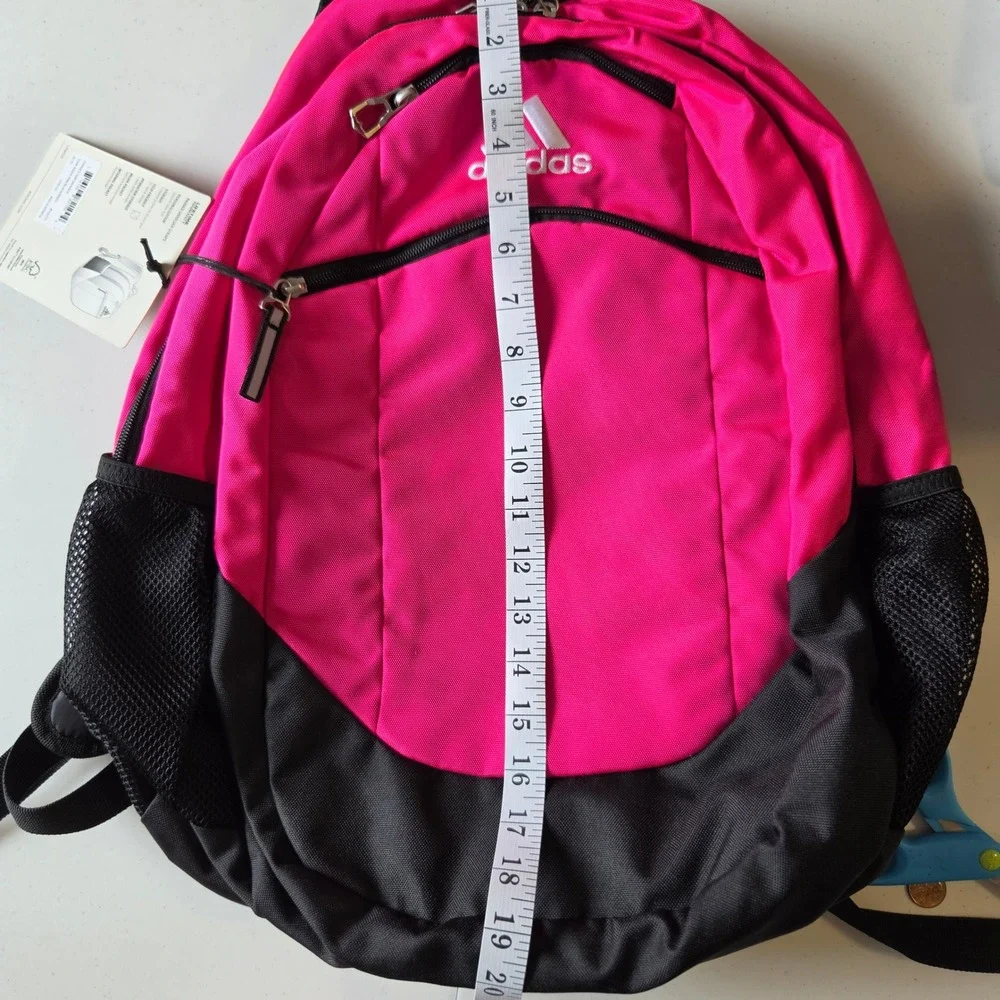 Adidas Striker II Team Backpack Shock Pink Black Laptop Bag 5142772 NWT